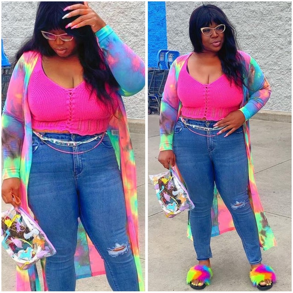 🚨50%off 📦Plus Size Hot Pink Knitted Crop Top - Sz 2X